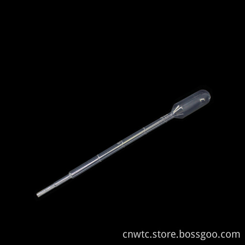 Lab Plastic Transfer Pipets with Pasteur Needle-Point Tips in Sterile Sizes: 0.2ml, 0.5ml, 3ml, 5ml, 10ml
